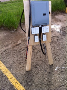 temporary power panel